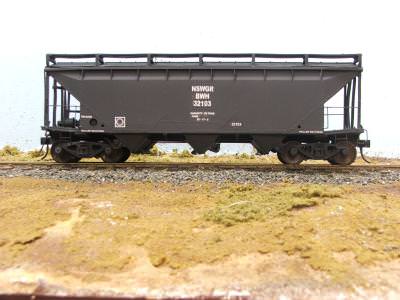 NSWGR BWH wheat hopper wagon kit (includes NWSL wheelsets)